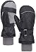 ANDORRA Boy's Premium Quilted Waterproof Thinsulate Ski Gloves Mittens, Longer Snow Cuff,S,Black