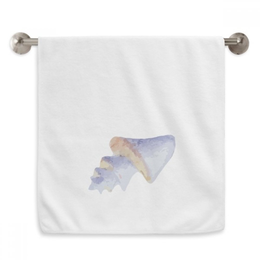 Serviette de toilette motif bleu vie marine illustration 13x29 pouces