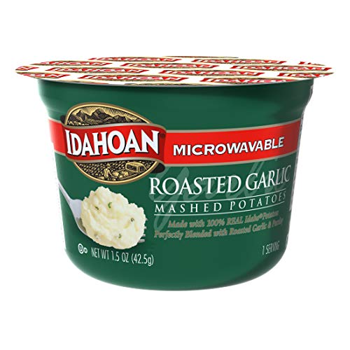 Idahoan Roasted Garlic Mashed Potatoes, Made with Gluten-Free 100-Percent Real Idaho Potatoes, 1.5