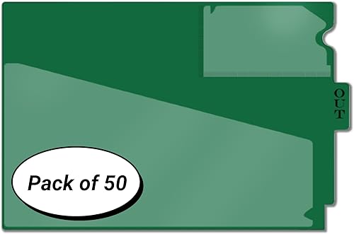 Miniatura 64 de Doctor Stuff - Center Tab Vinyl Outguides, Diagonal Cut Front Pocket, Top Charge Out Slip Pocket, Plastic File Folder, Letter Size 9" x 13-1/4", Pink