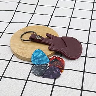 Porte-médiator pour Guitare Porte-clés en Cuir avec 5pcs Médiators de Guitare Mini Plectres Pack Étui Porte-clés pour… - Les Beatles, Paul McCartney, John Lennon, RIngo Starr, George Harrison Porte-médiator pour Guitare Porte-clés en Cuir avec 5pcs Médiators de Guitare Mini Plectres Pack Étui Porte-clés pour… – Image 5