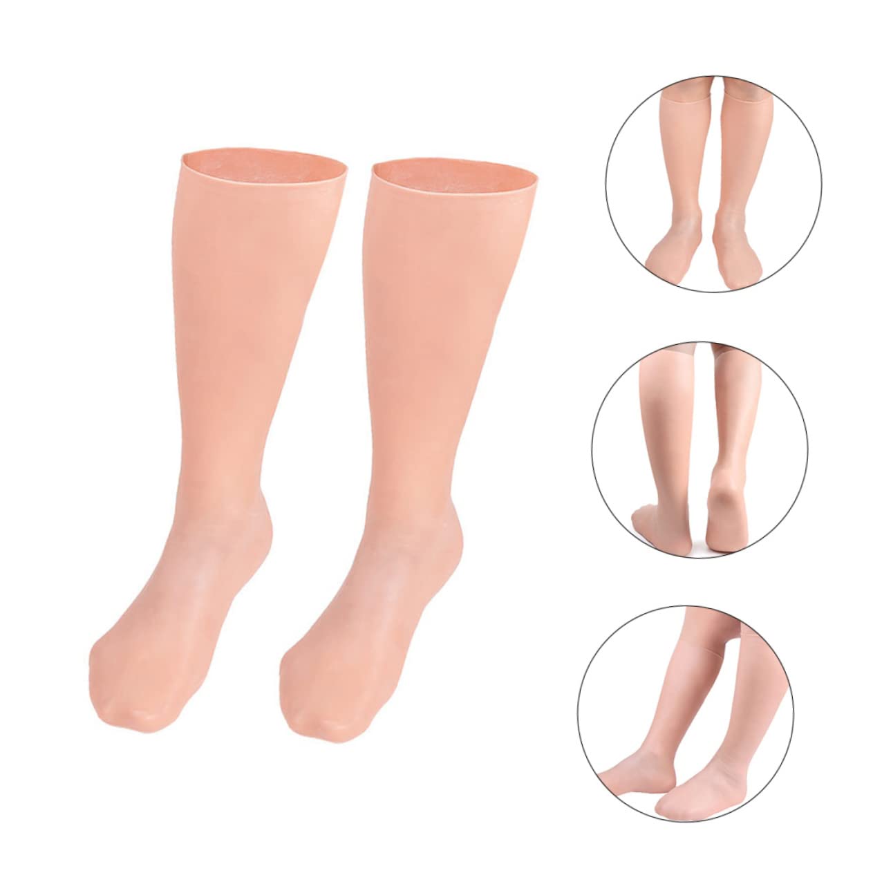 Didiseaon 1pair Exfoliating Moisturizing Socks Ladies Heels Womens High Heels Long Moisturizing Socks Foot Socks Heel Socks for Cracked Heels Socks for Girl Heels Sebs