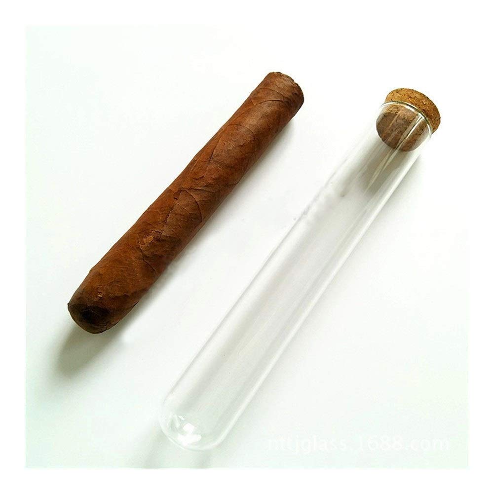 Małe probówki, 30 sztuk/partia szklana probówka, 18mm * 180mm, z korkiem okrągłe dno tuba do pakowania cygar, szkło laboratoryjne, łatwy w użyciu