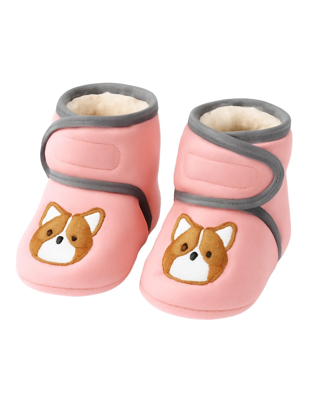 cdeck Baby Booties – Soft Velvet Infant Shoes with Fur Lining | Warm Winter Crib Shoes for Newborn Boys & Girls | Cozy Unisex Baby Footwear for 0-1 Year Old Infants & Toddlers-picture-35
