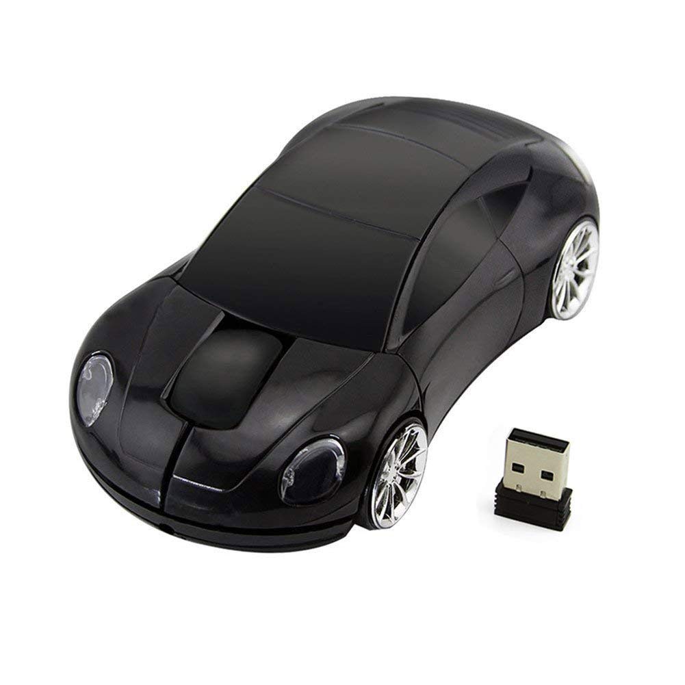 Microware Deigner Wireless Mouse 2.4GHz Wireless 3D Sports Racing Car Shaped Optical PC Mouse (Black) (B07BLZHN2L) Amazon Price History, Amazon Price Tracker