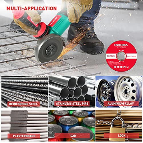 Hychika Cut Off Wheels 25 Pcs Metal & Stainless Steel Cutting Disc For Angle Grinder 4-1/2 X 7/8-Inch Metal Stainless Steel Cutting Wheel Thin Metal Cutting Disc For Angle Grinder #TOP6