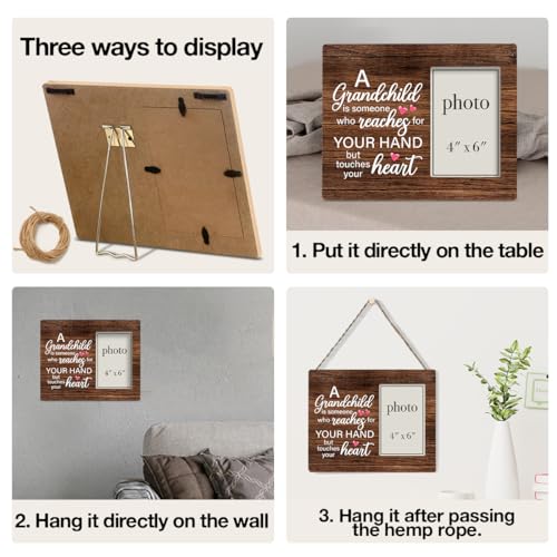 Oqtumes-Grandparents-Gift-Picture-Frame-From-Grandson-Granddaughter-Rustic-Grandparents-Wood-Picture-Frame-8-x-10-Inches-Wall-Mount-and-Tabletop-4-x-6-Inch-Photo Oqtumes Grandparents Gift Picture Frame From Grandson Granddaughter Rustic Grandparents Wood Picture Frame 8 x 10 Inches Wall Mount and Tabletop 4 x 6 Inch Photo