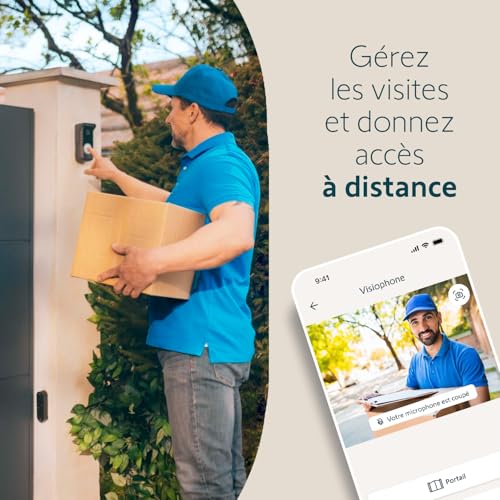Visiophone connecté Somfy V350 Connect avec écran 7 pouces noir - 3
