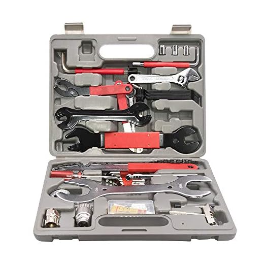 Bike Tool Kit 44pcs Professional Bike Repair Tool Kit Quality Bicycle Maintenance Tool Set for Mountain Bike Road Bike Maintenance in a Neat Storage Case (Grey Storage Case)