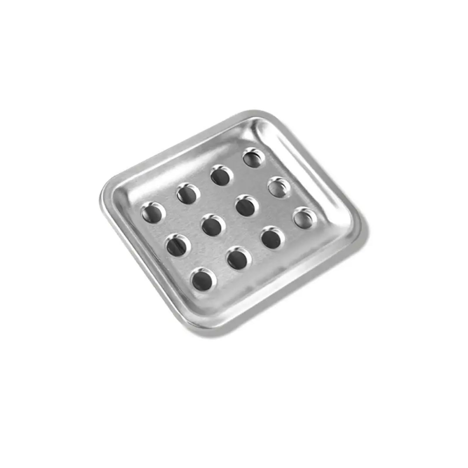 Stainless Steel Double Layer Soap Dish, Drainable Tray for Bathroom Kitchen Storage Rack(-A)