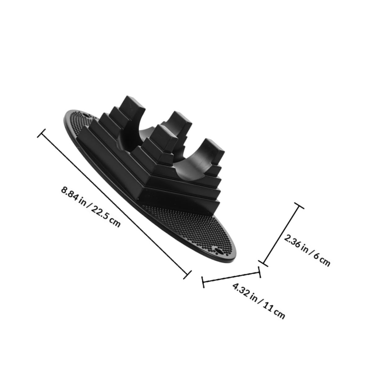 GANAZONO Support de Sol pour Scooter Lot de 3 en Polycarbonate Antidérapant Noir, Bases de Support Stables pour Roues de Trottinette, Station de Stationnement Pratique pour Équipement