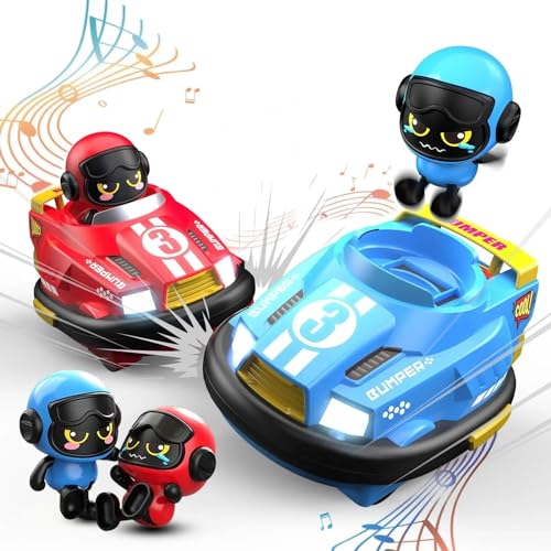 RC Bumper Cars AWR Deluxe : le cadeau d'anniversaire idéal avec 2 voitures de botte électriques