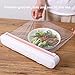 Plastic Wrap Dispenser, Reusable Suction Cups Cling Film Dispenser Compact Countertop with Cutter Food Wrap Organizer for Kitchen Pantry Storage Meal Prep Compact Countertop