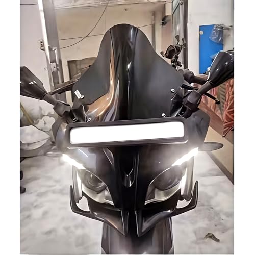 Image of Winglet 2.0 for Bajaj RS 200 | Black ABS Plastic Motorcycle Aerodynamic Accessory | Rear Side Winglet for Bike