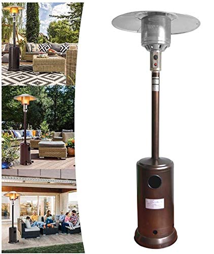 Heizpilz, Standfuß Propan-Terrassenheizung aus Edelstahl Terrassengasheizung für Außen- / Innenbereich, leise und schnelle Heizung wasserdichte