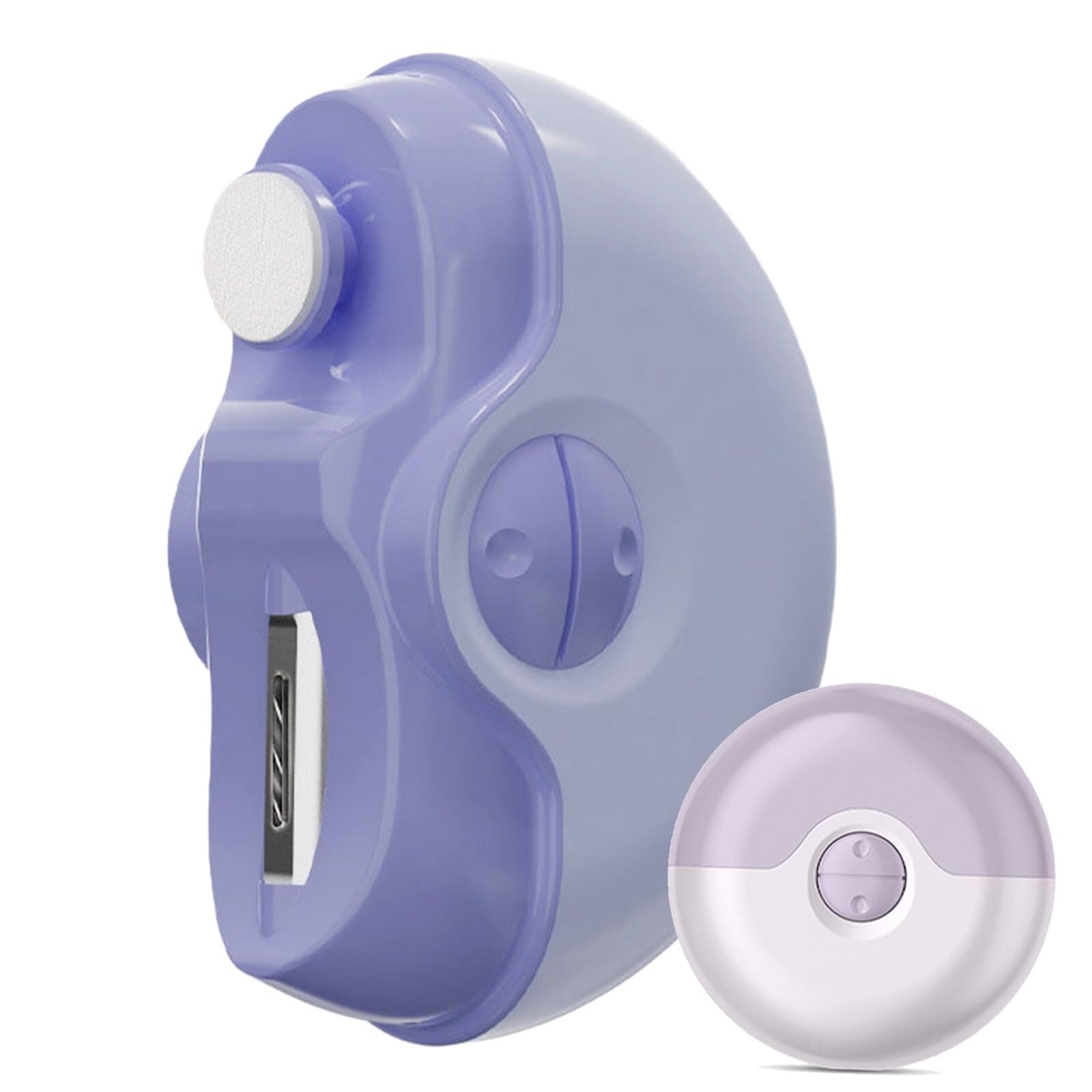 Tagliaunghie elettrico automatico 2 in 1, tagliaunghie elettrico, per unghie dei piedi, con 2 velocità regolabili, per anziani, adulti (viola)