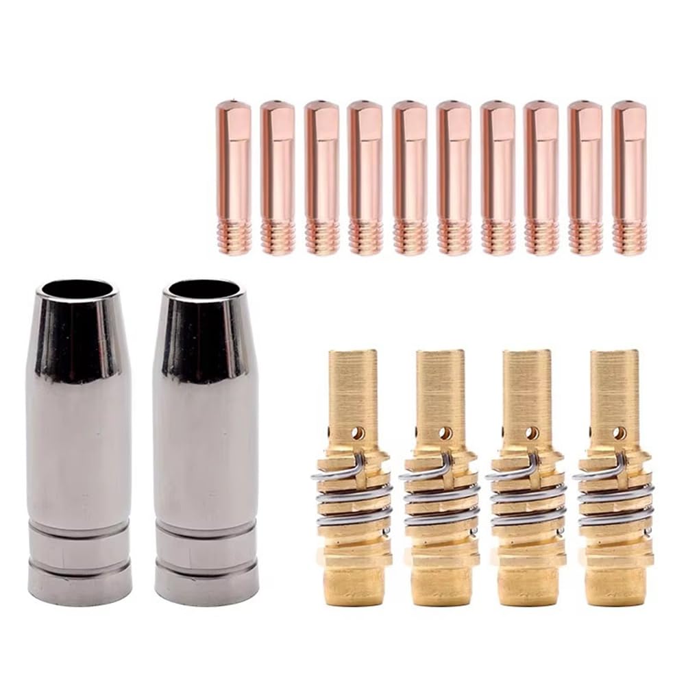 Vjsujehgy MB-15AK MIG Welding Contact Tip 15AK 0.8mm Protective Nozzle for Rilon Riland Jasic Welding Supplies Kit
