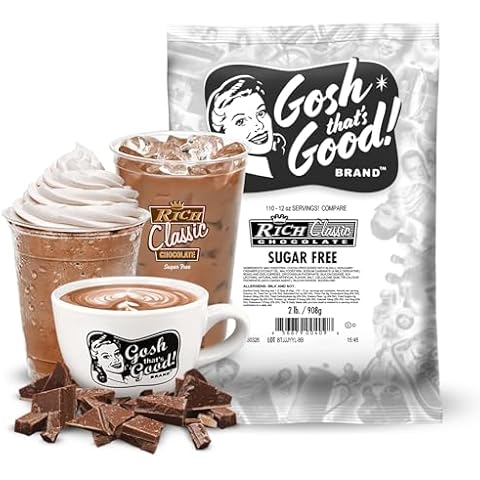 Sugar Free Rich Classic Chocolate - Sugar Free, Perfect for Espresso & Hot Chocolate, Lactose-Free, 2 lb. Bag Cover