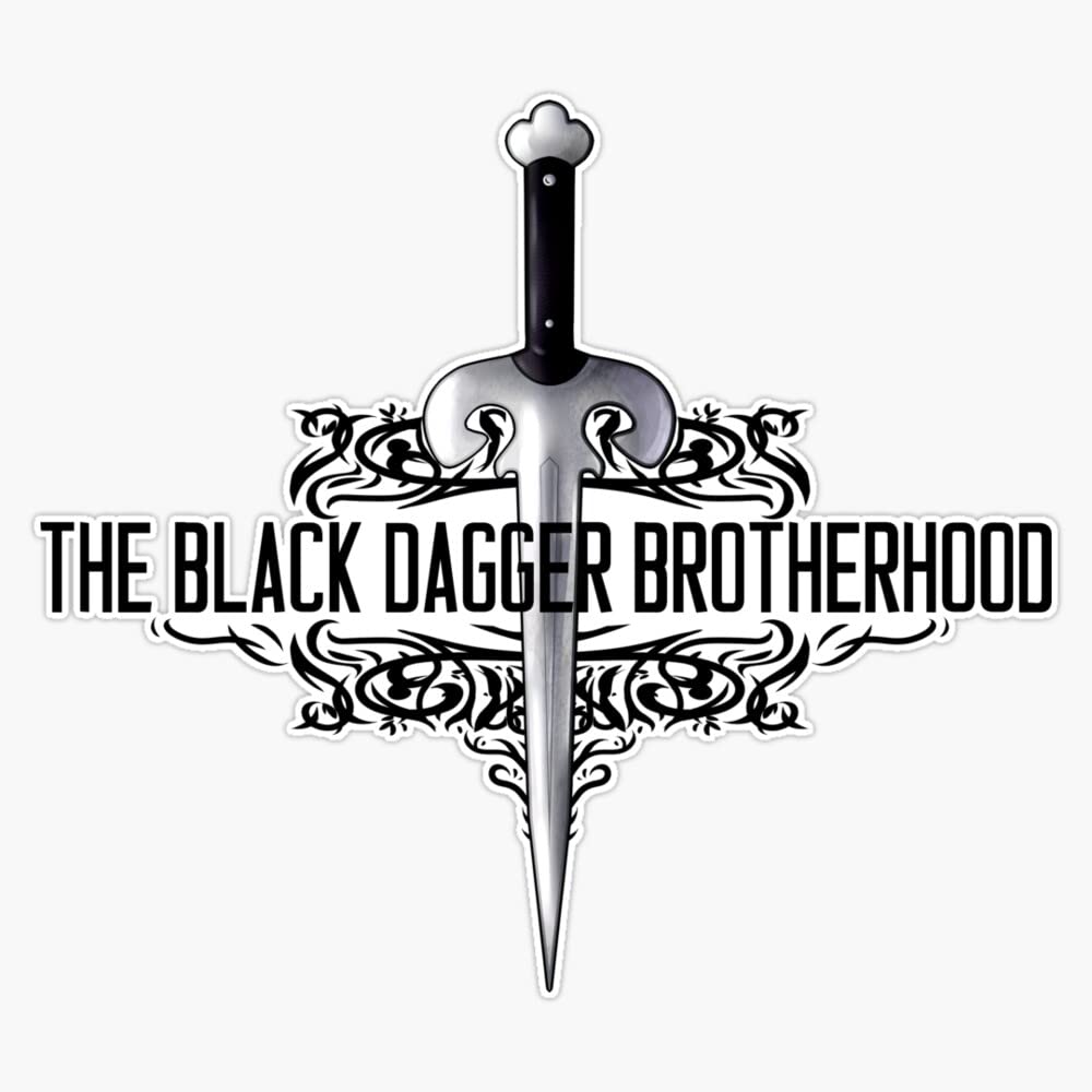 The Black Dagger Brotherhood [black text] Sticker Vinyl Bumper Sticker 6 Mil Thick - Size 5"