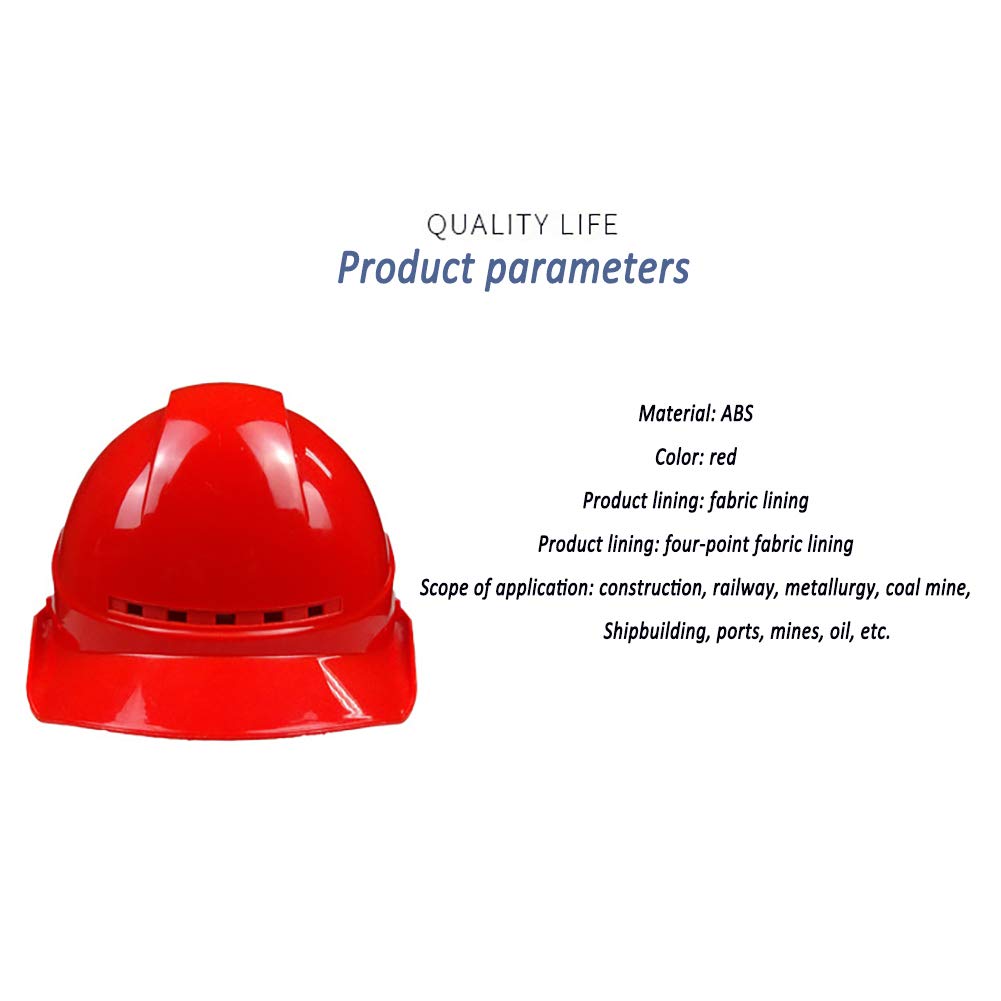 Casco de Seguridad Industrial, Casco de construcción rígido, arnés de 4 Puntos, Casco de Protección, Casco de Trabajo Casco