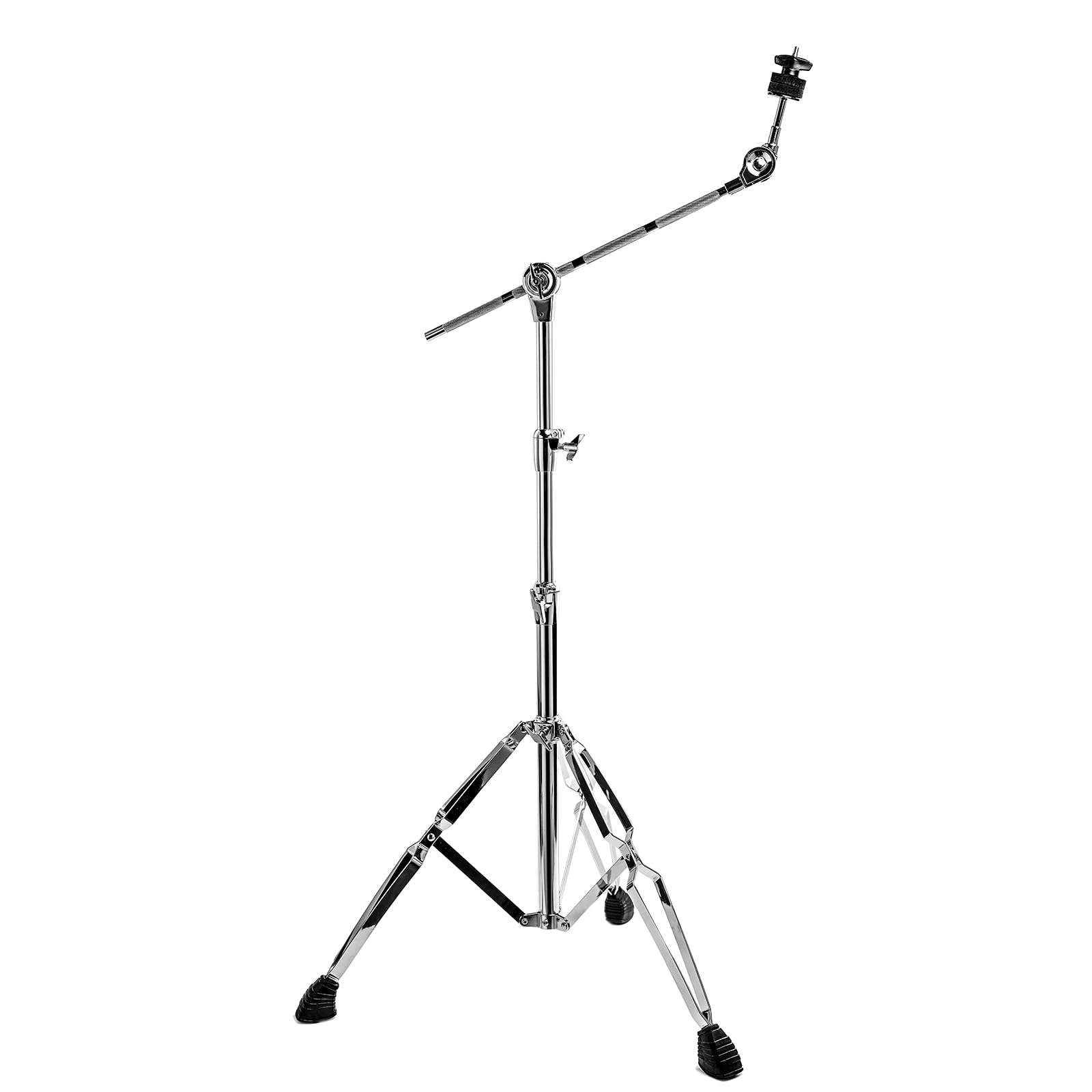 Beckenständer, Doppelstrebiger Galgen-Beckenständer zur Montage von Crash-, Ride- und Splash-Becken, verstellbare Höhe 74,9 cm bis 149,9 cm (AQ-SCS-X03)