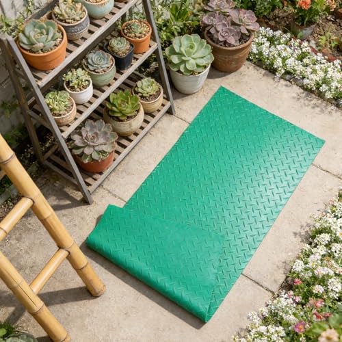 Suelo de PVC verde Toddmomy alfombrilla para escaleras exterior alfombra cocina antideslizante 7