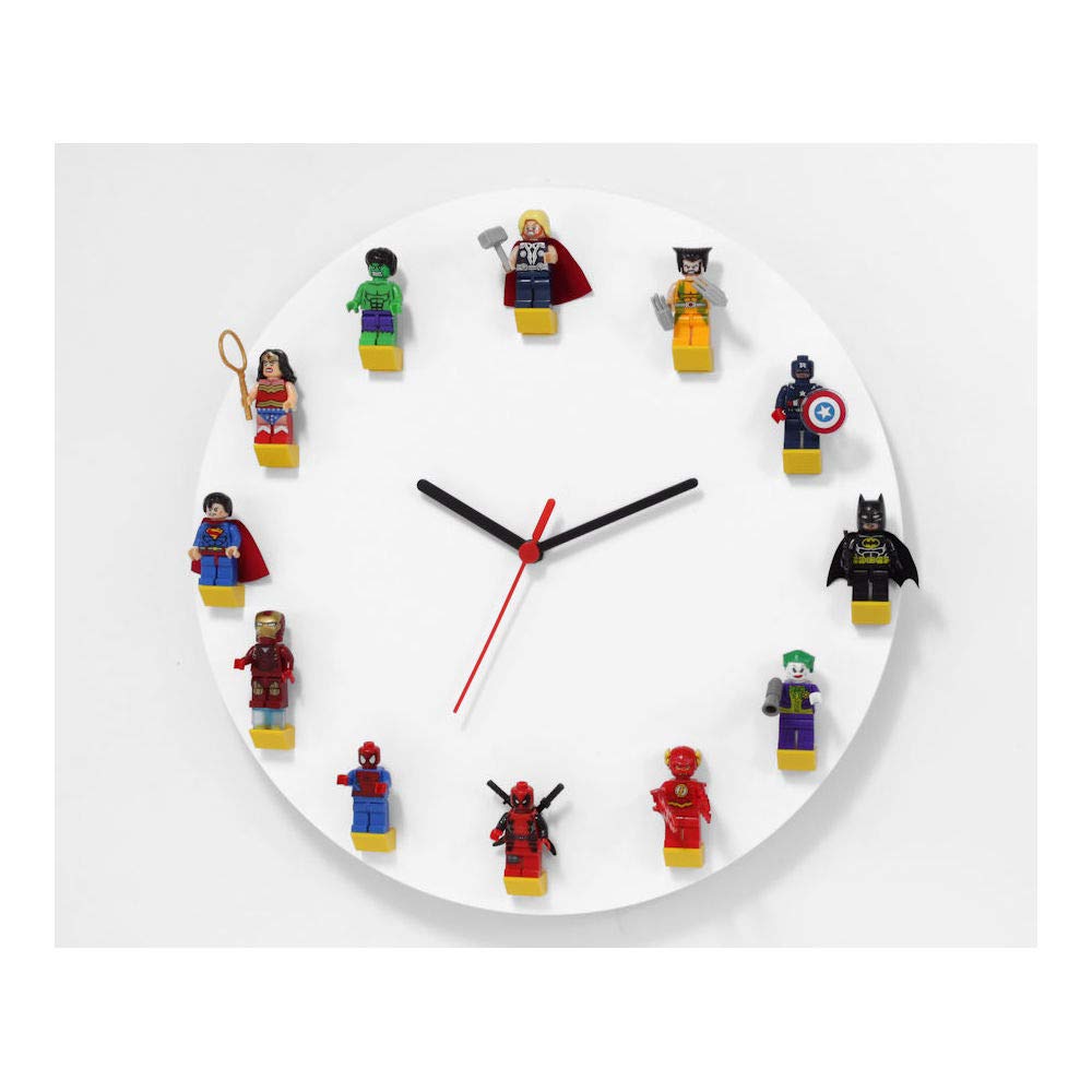 Buy Plastic Online Ltd Unique Lego Brick Wall Clock Acrylic Round
