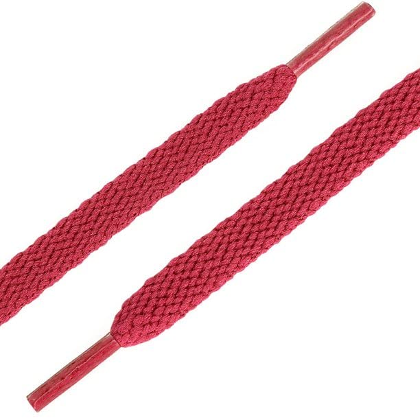 Image of 2 PAIRS Flat Shoe laces 48 Inches Wide Shoelaces for Athletic Running Sneakers Sports Shoes Boot Laces Strings (2 Pairs)
