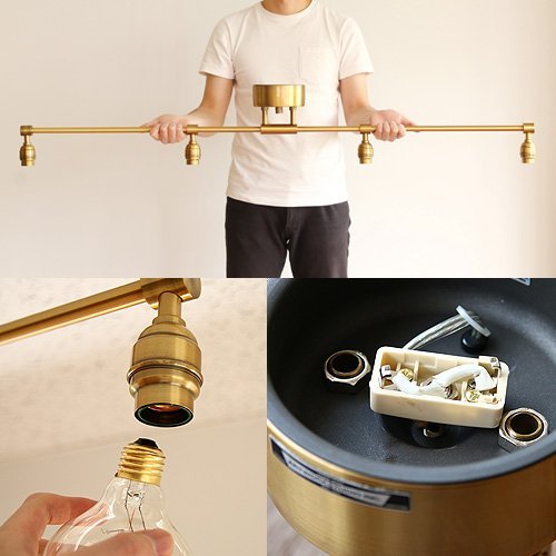 Amazon | ART WORK STUDIO レイトン4シーリングランプ Laiton 4