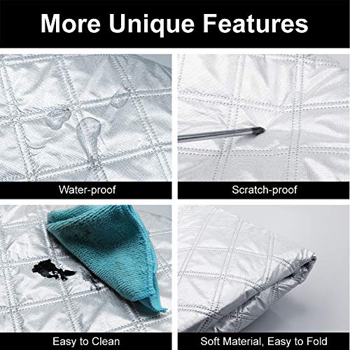 Image of Car Windshield Cover Sun Shade,All Weather Windshield Sunshade Cover Fits Most Cars SUV