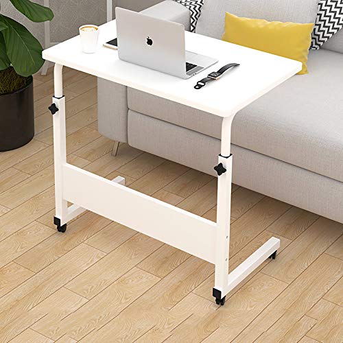 Mobil Sofa Beistelltisch,Beweglich & Einstellbar C Tabelle Kaffee Tablett Rollen Snacktisch Beistelltisch Notebook Tablet,Tragbar Nachttisch