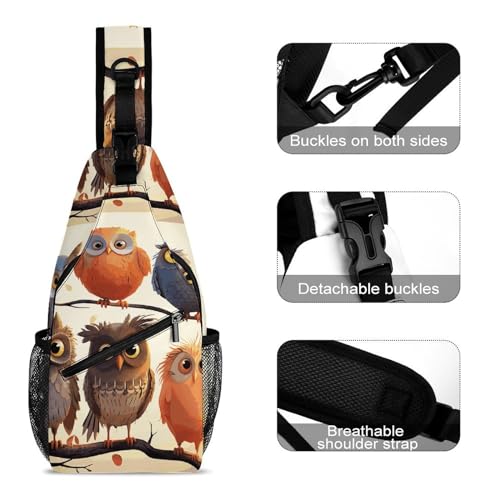 Bolso cruzado tipo sling para viaje y senderismo miniatura 3