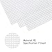 Pllieay 30 Pieces 6 Count Plastic Mesh Canvas Sheets for Embroidery, Acrylic Yarn Crafting, Knit and Crochet Projects (4.1 X 4.1 Inch)