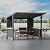 10X10 Hardtop BBQ Gazebo, Outdoor BBQ Gazebo with Multi Shelves, Hardtop Leaning Grill Gazebo for BBQ with Independent Countertop, Suitable for Patio Backyard.