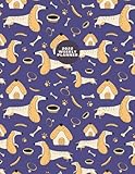 2022 WEEKLY PLANNER w/ DACHSHUND Puppy Dog Pattern On Cover: Full-Size 8.5x11-Inch Book w/ Calendar,...