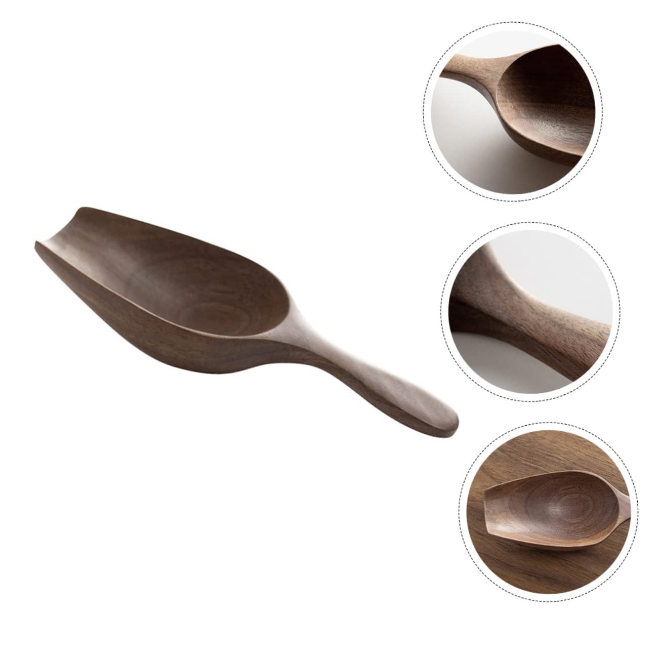 ABOOFAN 4piezas Cuchara De Madera Multifuncional Para Café y Cucharón Madera Natural Para y Especias Utensilio De Cocina Práctico y