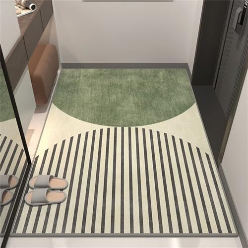 Tapis de sol vert de luxe clair 80X150CM pour salle à manger