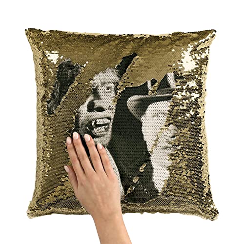 Coussin Sequin Doré Jekyll & Hyde pour Déco Salon Rétro - 3