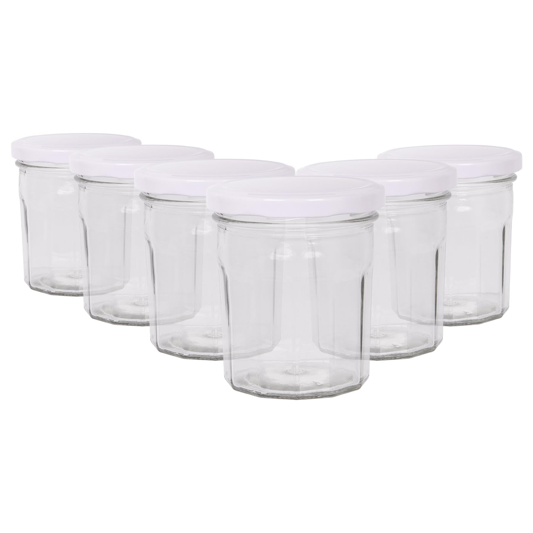 Argon Tableware Jam Jars - 250ml - White
