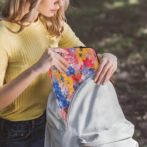 Funda para portátil 13-14 pulgadas estampado floral impermeable miniatura 6