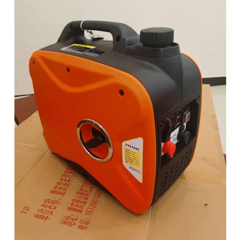 Aire acondicionado de estacionamiento de 24V, generador automático de gasolina, arranque remoto, vehículo de carga CC, silencioso, pequeño diésel Uso doméstico(Rot)