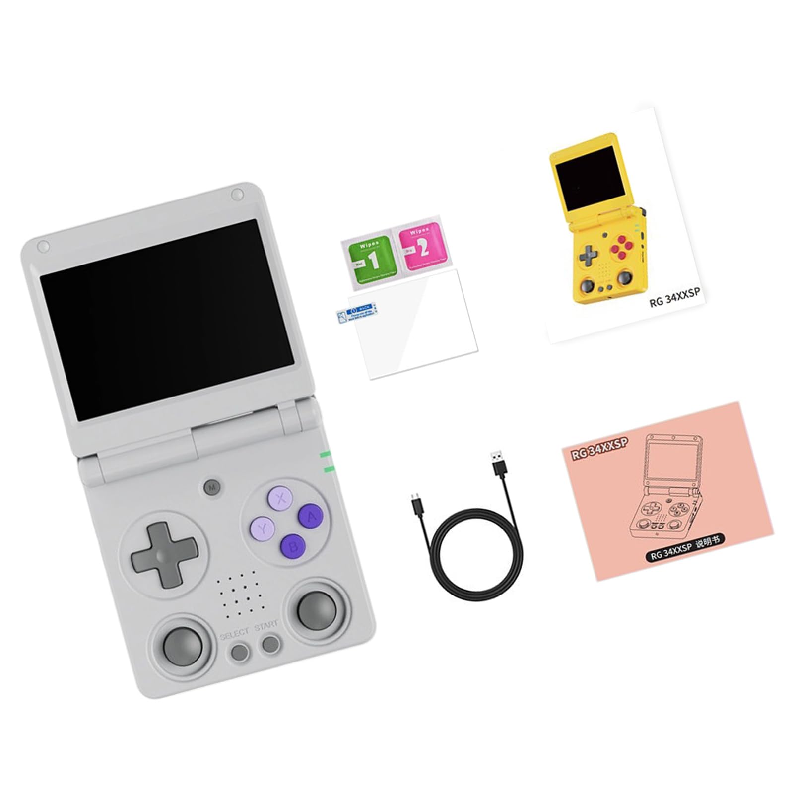 Design portatile pieghevole pieghevole della console di gioco portatile 64GB di Fliptops dell'annata
