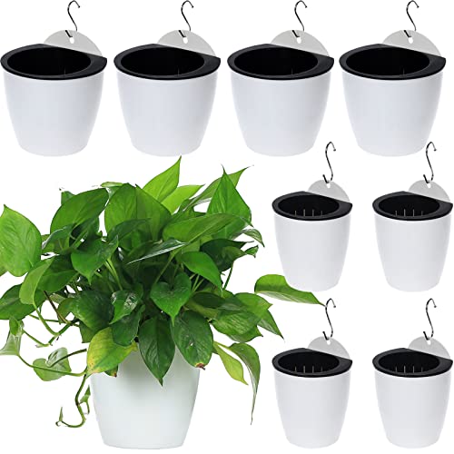 DEELF OUTLET 8 Packs 5" and 7.3" Plastic Self Watering