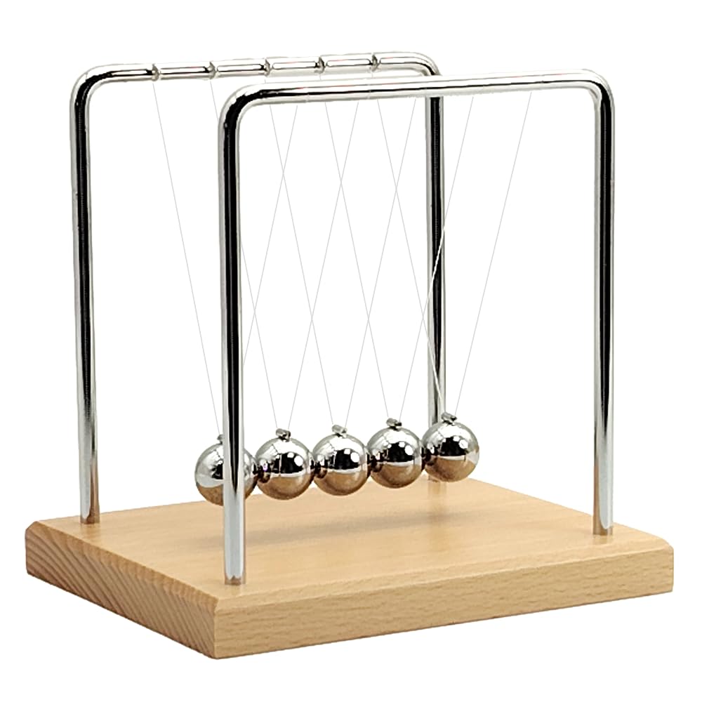 QLKUNLA Newtons Cradle Balance Balls Science Physics Gadget Desktop Decoration Kinetic Motion Toy for Home and Office — Amazon image 7