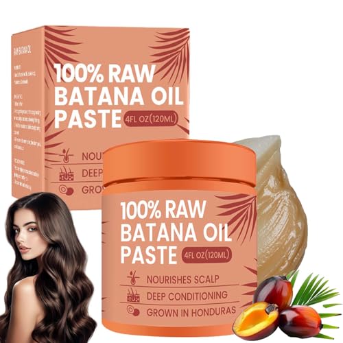 100 g Raw Batana Oil Pasta - Aceite de Batana para el cabello - Aceite para el cabello Ba-tana - Pasta de aceite para el crecimiento del cabello, contra la caída del cabello, promueve el brillo de la