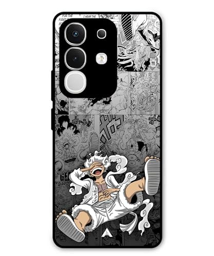 Image of Premium Anime 2 Case for Vivo T4X (Glossy Finish) Soft-Touch Metal TPU Back Cover, Shockproof, Designer, Aesthetic Mobile Phone Case