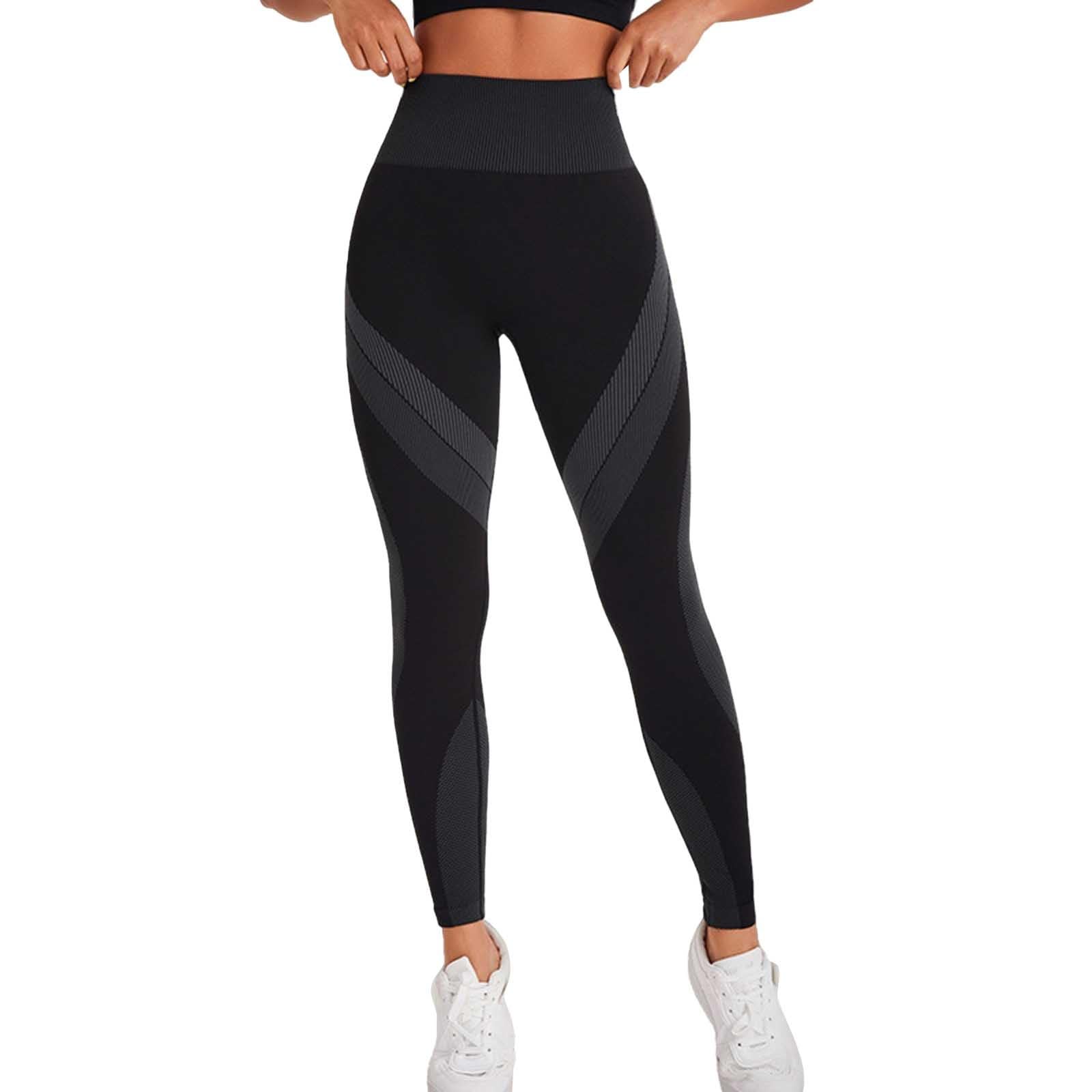 Legging rayé noir galbant pour sculpter les formes sans serrer