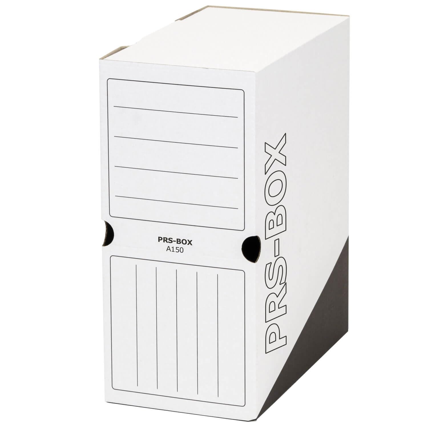 PRS Archivbox A150, Weiß/Schwarz, 150mm, 20 Stück