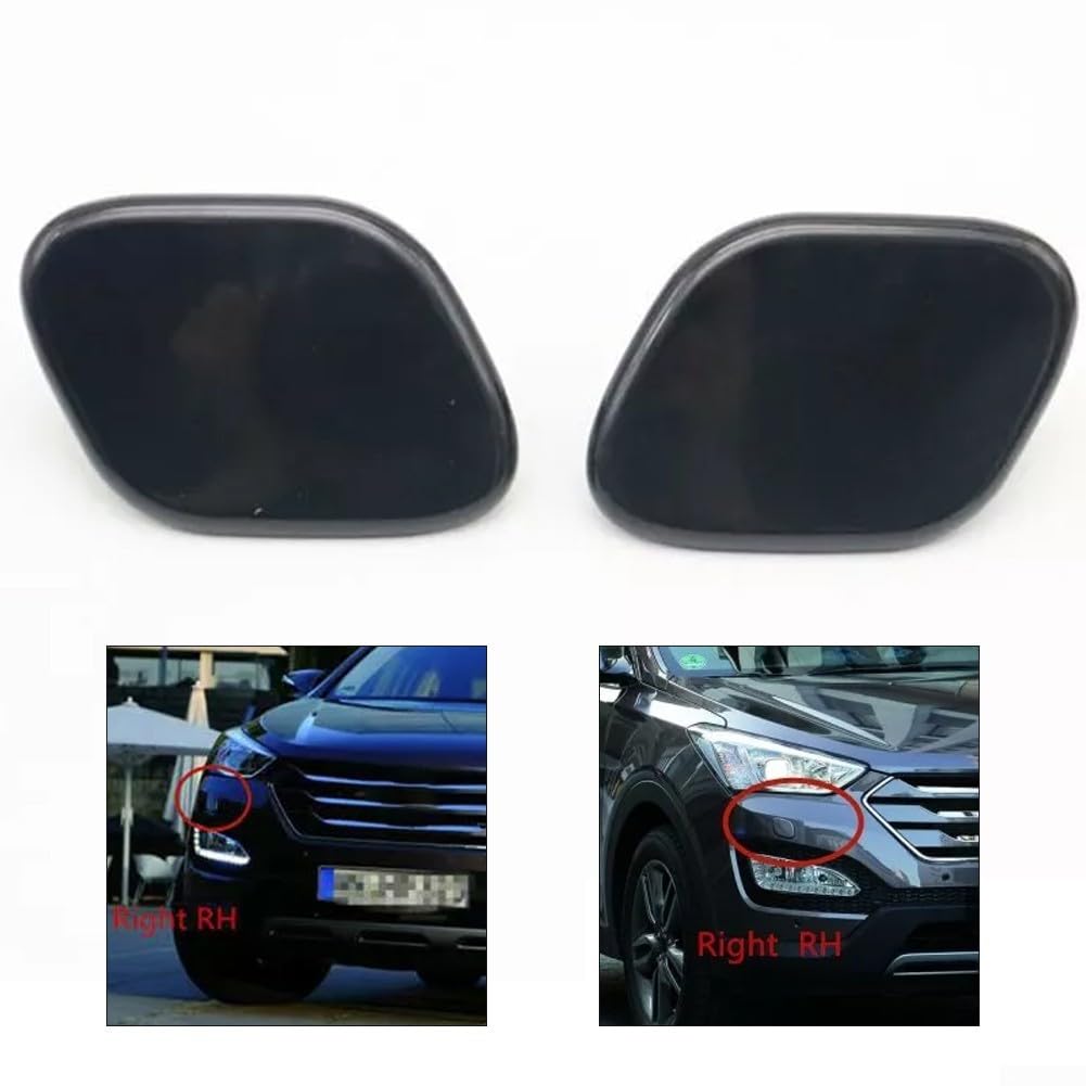 Set mit 2 Scheinwerfer-Waschdüsenabdeckungen für for hyundai Santa Fe 2013-2016 links und rechts OEM Kunststoff Ersatz