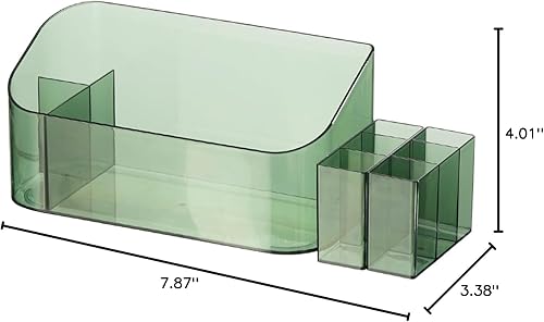 Miniatura 10 de SUNFICON Organizador Soporte de Bandeja de Maquillaje Caja de Exhibición Cosmética para Escritorio, Encimera, Tocador, Encimera de Baño, Gabinete de